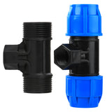 Pe Pipe Fittings Inner Wire Tee Inner Teeth Tee 32X25 Special-Shaped Variable Diameter Tee Plastic Union Fittings 1 Inch