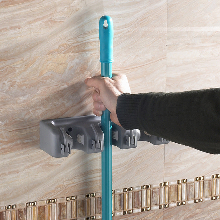 Plastic Mop Hook Wall Hanging Multifunctional Card Holder Drop Mop Rack Bathroom Broom Hanger Plastic Mop Hook Wall Hanging Multifunctional Card Holder Drop Mop Rack Bathroom Broom Hanger