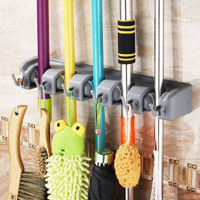 Plastic Mop Hook Wall Hanging Multifunctional Card Holder Drop Mop Rack Bathroom Broom Hanger Plastic Mop Hook Wall Hanging Multifunctional Card Holder Drop Mop Rack Bathroom Broom Hanger