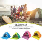 Sunscreen Shelter Tent Anti-UV Pop Up Beach Canopy Outdoor Camping Hiking Tent Traveling Easy Carrying Portable Parts