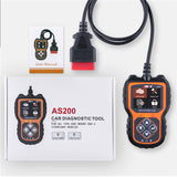 Анҷел As200 Obd2 сканер асбоби ташхиси мошин Таҷҳизоти санҷиши муҳаррики версияи бисёрзабона дар хориҷа