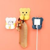Punch Free Power Socket Hook Strong And Seamless Cartoon Plug Hook Kitchen Bear Plug Storage Hook