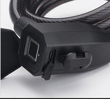Source Manufacturer Smart Fingerprint Bluetooth Lock Steel Cable Lock Mountain Bike Lock Electric Car Lock Bicycle Lock Scooter Lock