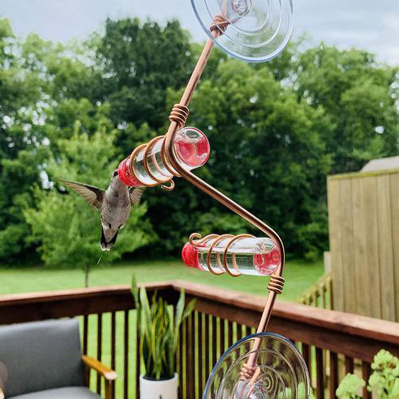 Garden Bird Feeder Supplies Hummingbird Feeder Drinker Suction Cup Easy To Clean Deck Garden Decor Bird Feeders for Wild Birds Garden Bird Feeder Supplies Hummingbird Feeder Drinker Suction Cup Easy To Clean Deck Garden Decor Bird Feeders for Wild Birds