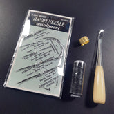 Leather Waxed Thread Stitching Needles Awl Hand Tools Kit for DIY Sewing Craft