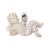 Home Decor Resin Craft With Firefly Jar Garden Statue Children Desktop Accessories Boy Girl Cute Gift Outdoor Solar Lighted Art