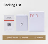 Принтери тамғакоғазҳои хонагӣ чопгари гармидиҳандаи стикери сайёри Bluetooth хурд