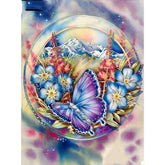 HOMFUN 5D Diamond Pattern Rhinestone Needlework Diy Diamond Painting Cross Stitch  Diamond Embroidery