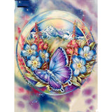 HOMFUN 5D Diamond Pattern Rhinestone Needlework Diy Diamond Painting Cross Stitch Diamond Embroidery