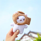 Korean INS Snapper Head Cat Korean Keychain Cute Cat Snapper Action Key Chain Doll Pendant Bag Accessories For Baby Girls