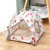 Cat Tent Cat House Enclosed Pet Bed