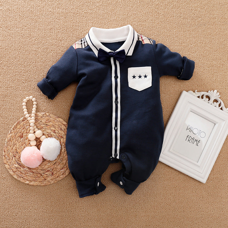 Gentleman's Baby Clothes, Long-sleeved Baby Clothes, Gentleman's Romper Gentleman's Baby Clothes, Long-sleeved Baby Clothes, Gentleman's Romper