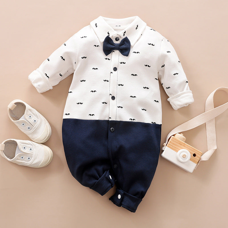Gentleman's Baby Clothes, Long-sleeved Baby Clothes, Gentleman's Romper Gentleman's Baby Clothes, Long-sleeved Baby Clothes, Gentleman's Romper