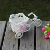 Home Decoration Simulation Rattan Woven Small Tricycle Ornaments