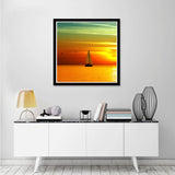 Diamond Painting Full Square Diamond Mosaic The Beauty Sailing Diamond Embroidery Pattern Rhinestones Needlework DIY