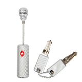 New Creative Skull Metal Luggage Locks Three Digits Combination