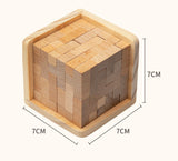 Classic Wooden Puzzle Burr Puzzle Casual Game Pressure Reduction Toy