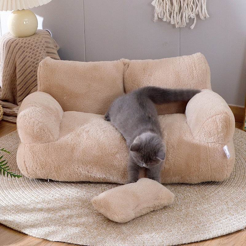 Luxury Cat Bed Sofa Winter Warm Cat Nest Pet Bed For Small Medium Dogs Cats Comfortable Plush Puppy Bed Pet Supplies Luxury Cat Bed Sofa Winter Warm Cat Nest Pet Bed For Small Medium Dogs Cats Comfortable Plush Puppy Bed Pet Supplies