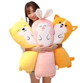 Long Animal Dog Rabbit Stuffed Plush Pillow Cushion Toy