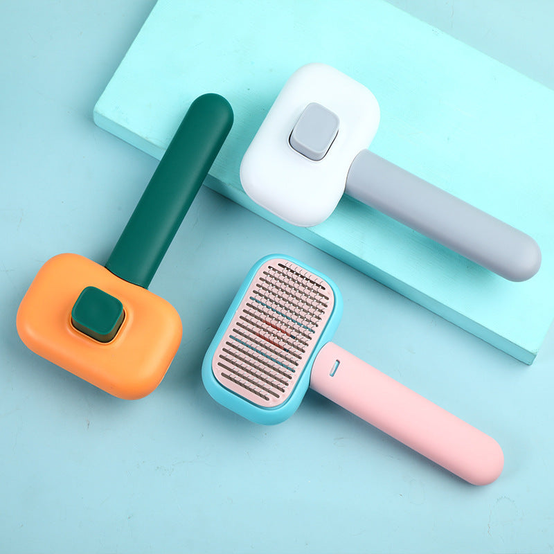 New Pet Cat Dog Hair Brush Hair Massage Comb Open-Knot Brush Grooming Cleaning Tool Stainless Steel Comb New Pet Cat Dog Hair Brush Hair Massage Comb Open-Knot Brush Grooming Cleaning Tool Stainless Steel Comb