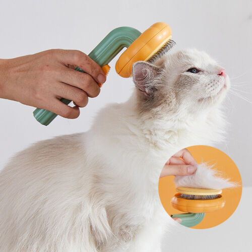 Pet Pumpkin Brush, Pet Grooming Self Cleaning Slicker Brush For Dogs Cats Puppy Rabbit, Cat Brush Grooming Gently Removes Loose Undercoat, Mats Tangled Hair Slicker Brush Pet Pumpkin Brush, Pet Grooming Self Cleaning Slicker Brush For Dogs Cats Puppy Rabbit, Cat Brush Grooming Gently Removes Loose Undercoat, Mats Tangled Hair Slicker Brush