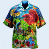 Men's Casual Short Sleeve Shirt with Digital Printing