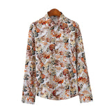 Men's Long Sleeve Beach Shirt with Print