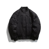 Solid Color Sewing Down Jacket For Men Women Winter Outdoor Loose Thicken
