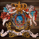 Fashion Brand Angel Crown Badges Embroidery Applique Cross stitch Patches for Garment Decorated Sewing Supplies A64