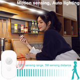 Cabinet light sensor light with soft light with waterproof led light bar