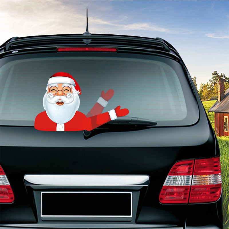 Popular Santa Claus wiper sticker can remove the car rear windshield wiper Sticker Car Stickers Popular Santa Claus wiper sticker can remove the car rear windshield wiper Sticker Car Stickers