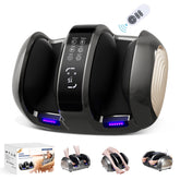 3D Foot & Calf Massager With Heat - 4 Auto Programs & Adjustable Intensity For Full Relaxation