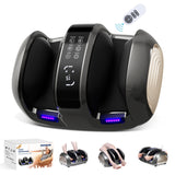 3D Foot & Calf Massager With Heat - 4 Auto Programs & Adjustable Intensity For Full Relaxation