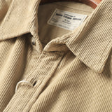 Повседневная рубашка из стираного вельвета с длинными рукавами в американском ретро-стиле