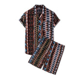 Hawaiian shirt shorts suit men