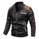 Motorcycle Leather Coat For Men Fall Winter New For Men
