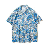 American Retro Classic Cuban Shirt With Bow Tie For Men