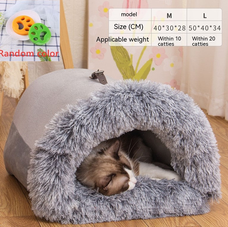 New Splice Portable Pet Nest Portable Autumn And Winter Warm Dog Nest Moisture-proof Long Fur Cat Nest Cross Border Pet Nest New Splice Portable Pet Nest Portable Autumn And Winter Warm Dog Nest Moisture-proof Long Fur Cat Nest Cross Border Pet Nest