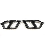 Automotive dry carbon fiber front bumper grille