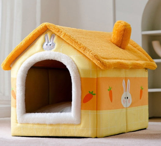 Foldable Dog House Pet Cat Bed Winter Dog Villa Sleep Kennel Removable Nest Warm Enclosed Cave Sofa Pets Supplies Foldable Dog House Pet Cat Bed Winter Dog Villa Sleep Kennel Removable Nest Warm Enclosed Cave Sofa Pets Supplies