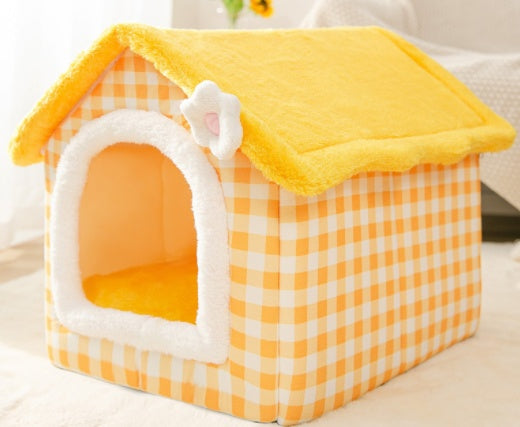 Foldable Dog House Pet Cat Bed Winter Dog Villa Sleep Kennel Removable Nest Warm Enclosed Cave Sofa Pets Supplies Foldable Dog House Pet Cat Bed Winter Dog Villa Sleep Kennel Removable Nest Warm Enclosed Cave Sofa Pets Supplies
