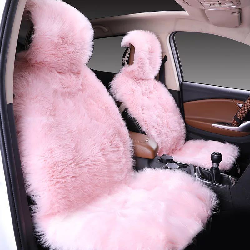 All-inclusive Car Seat Cover Plush Cushion Three-piece Cushion Universal Cushion Winter All-inclusive Car Seat Cover Plush Cushion Three-piece Cushion Universal Cushion Winter