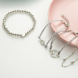 Map Opal Bead Necklace Anchor Chain Women