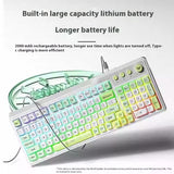 Film Mechanical Feeling Keyboard RGB Lamp Three-mode E-sports Games Laptop Special Keyboard