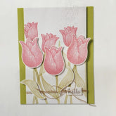 Tulip scrapbooking DIY stamp