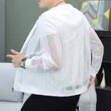 Мужское пальто Ice Silk с вырезом и дышащим капюшоном