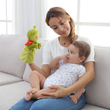Cute cartoon animal hand puppet Monkey frog duck Plush toy doll baby Comforting towel