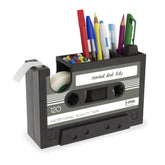 Cassette Tape Dispenser Pen Holder Vase Pencil Pot