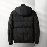 Men's Plus Size Cotton Lined Jacket Warm Stand Collar Tiger Head Print