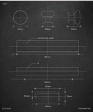 Hidden edge hardware handle